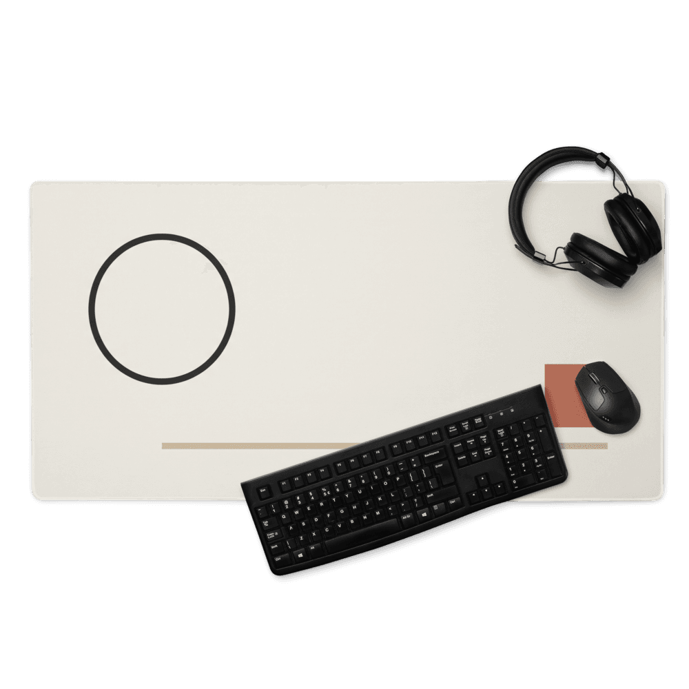 Minimal Desk Mat — Bauhaus 01 — Clarity for your workspace.